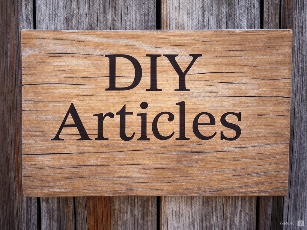 DIY Articles